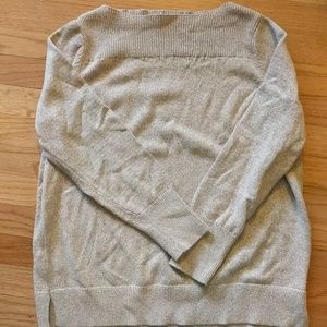 Loft oatmeal cotton sweater